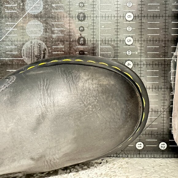 Dr. Martens Leonore Women Size 8 Black Leather Faux Fur Lined Chelsea Boot - Picture 11 of 11